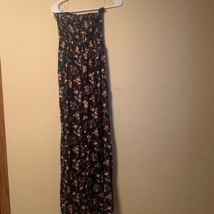 strapless floral jumper